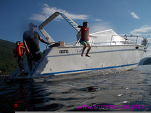 Load image into Gallery viewer, Cabin Cruiser 35 Foot Boat On Shuswap Lake Rental
