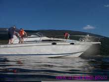 Load image into Gallery viewer, Cabin Cruiser 35 Foot Boat On Shuswap Lake Rental
